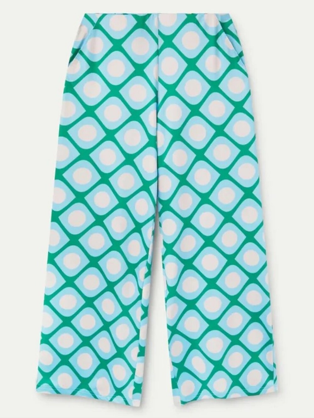 NWT Compania Fantastica Retro One Piece Swimsuit Wide Leg Pants Set Small - Picture 11 of 14